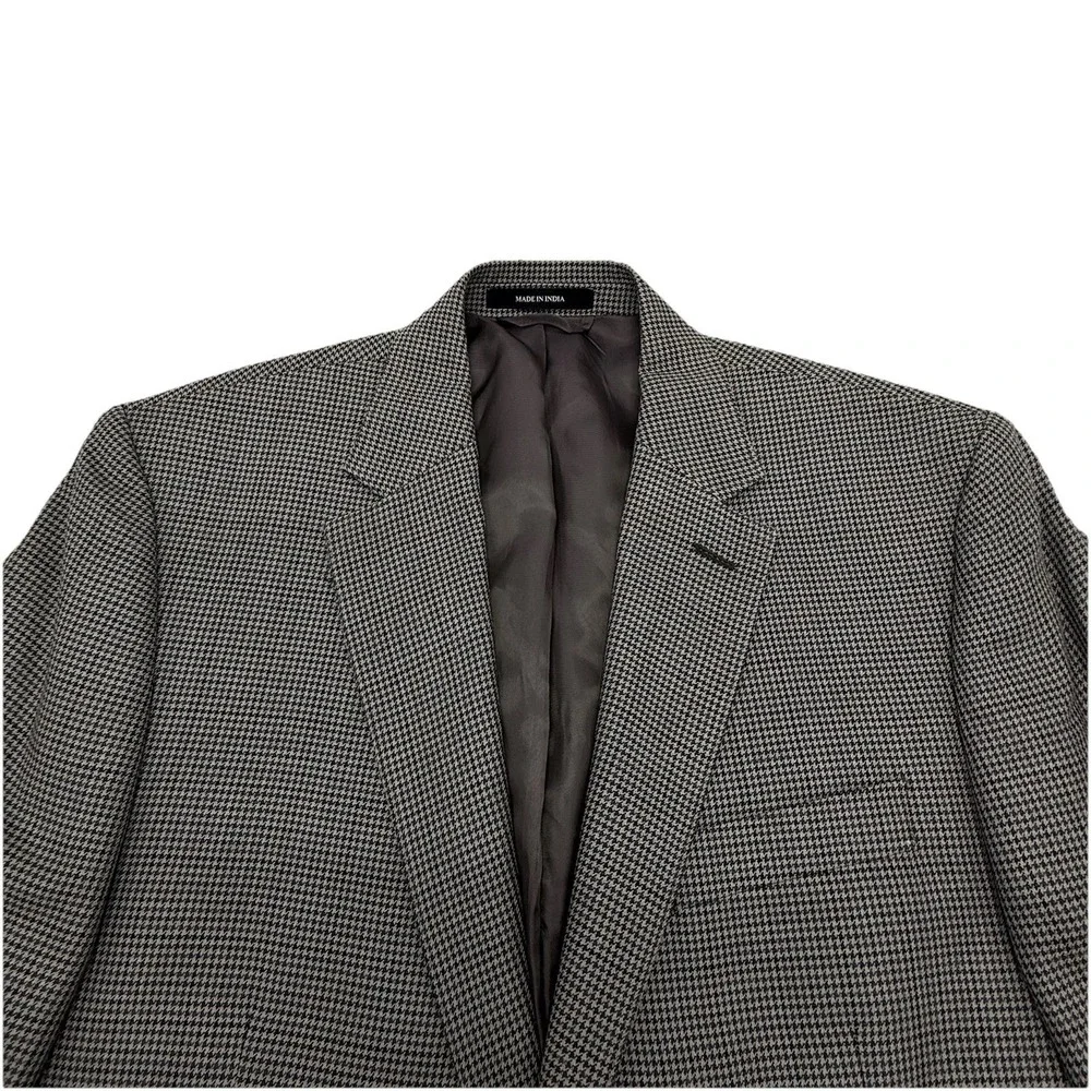 Lauren by Ralph Lauren Men's 40L Wool Silk Blend Slim Sport‎ Coat Houndstooth